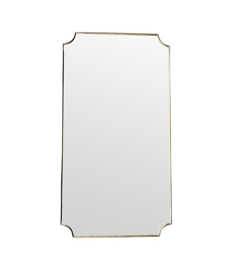 1950s Italian brass framed mirror landscape or portrait