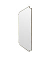 1950s Italian brass framed mirror landscape or portrait
