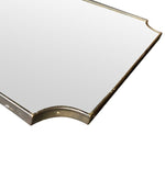 1950s Italian brass framed mirror landscape or portrait