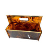 Mid century faux tortoiseshell & brass magazine rack by Mercier Freres