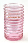 Mid century vase Murano glass pink ribbed Onda by Sergio Asti for Amolfo Cambio 1970s