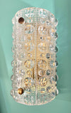 Mid Century wall sconces Orrefors glass by Carl Fagerlund for Lyfa 1960s