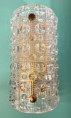 Mid Century wall sconces Orrefors glass by Carl Fagerlund for Lyfa 1960s