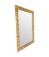 Mid Century mirror wrought iron with decorative floral design - Spanish - 1950s