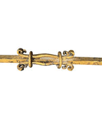 Mid century console table gilt wrought iron with Nero Marquina marble top - Spanish - 1950s