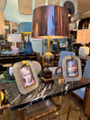 Mid century console table gilt wrought iron with Nero Marquina marble top - Spanish - 1950s