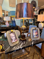 Mid century console table gilt wrought iron with Nero Marquina marble top - Spanish - 1950s