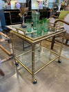 Mid Century cocktail set - wilhelm wolff - green crystal
