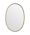 Mid Century Mirror Italian brass framed oval mirror with beaded edge - Mid Century Mirrors
