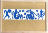 Matisse Femmes et Singes Lithograph blue painted cut outs Printed in 1954 by Mourlot Freres, Paris