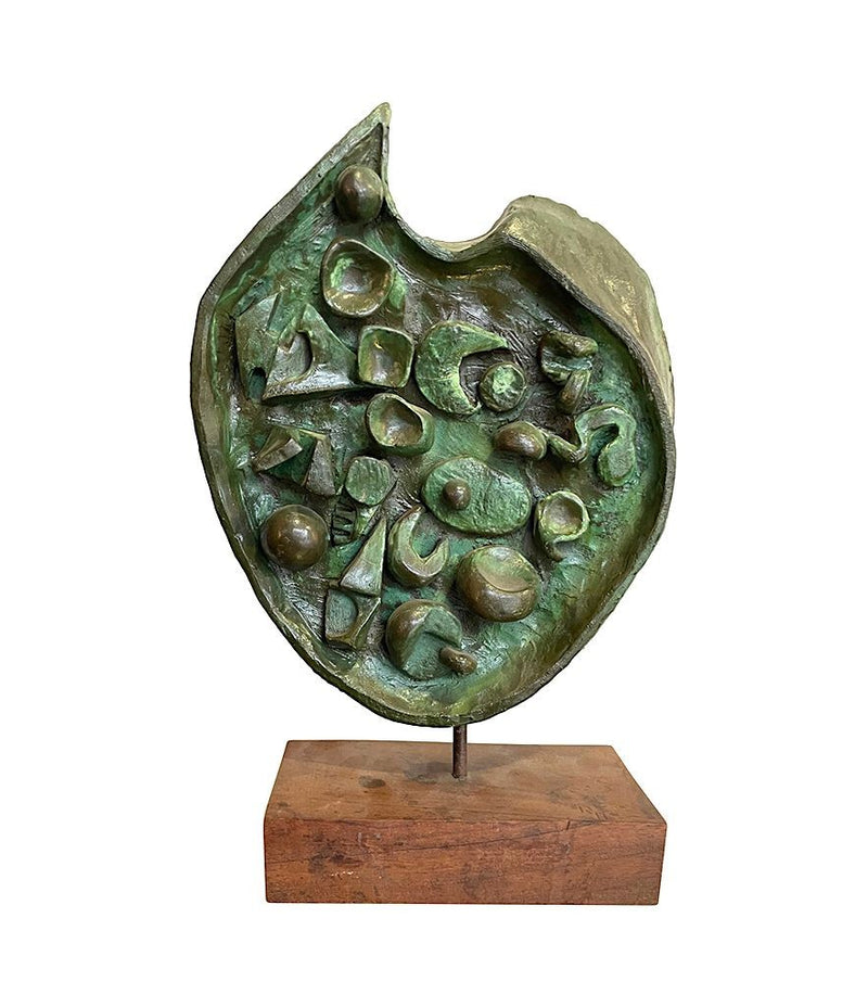 Mid Century Sculpture - Ron Hitchins - Verdigris - 1950s - Antique Shop London