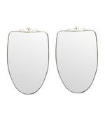 Pair 1960s Italian Shield Mirrors - Mid Century Mirrors - Ed Butcher Antiques