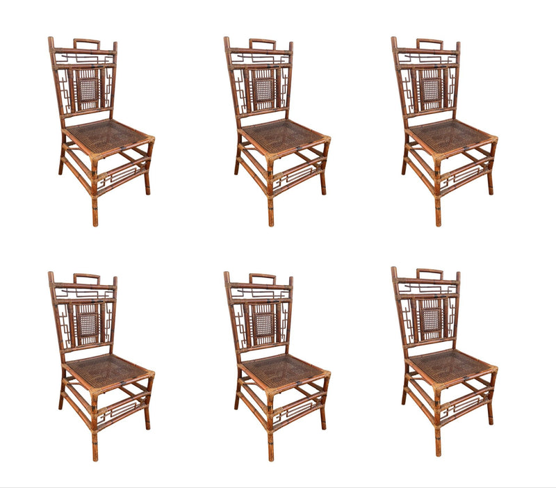 Bamboo hot sale chinoiserie chairs