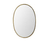 Mid Century Mirror Italian brass framed oval mirror with beaded edge - Mid Century Mirrors