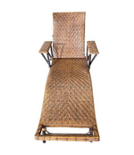 1920s French Riviera Rattan Bamboo Sun Lounger - Art Deco Furniture - Ed Butcher Antiques
