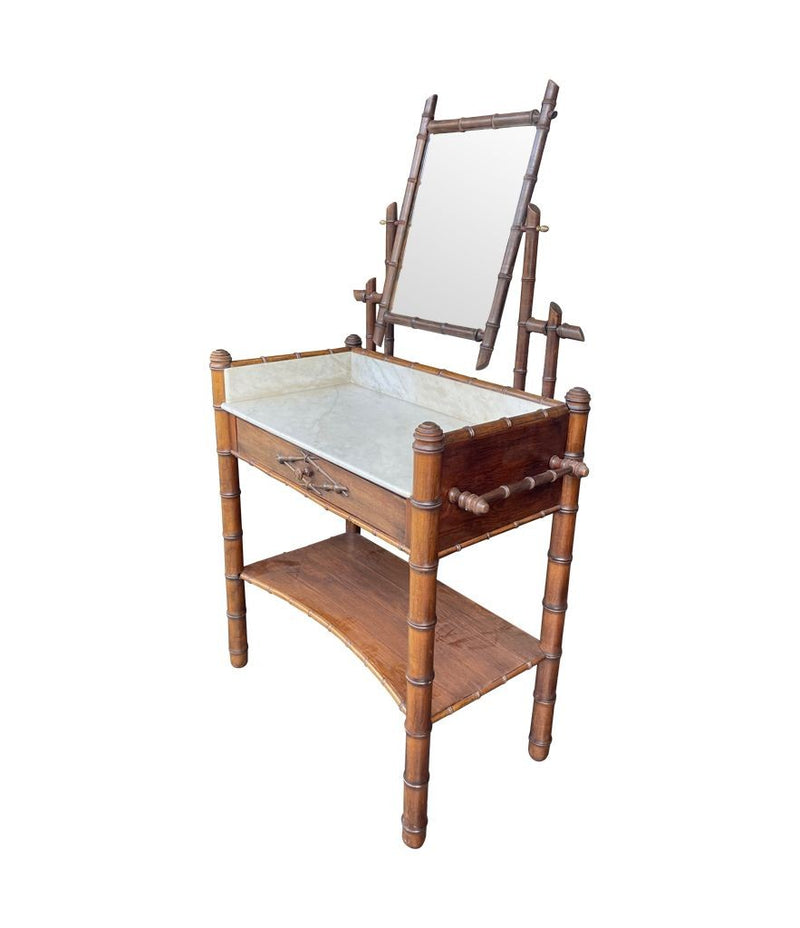 Art Deco Furniture - Bamboo Dressing Table - Ed Butcher - Antique Shop London