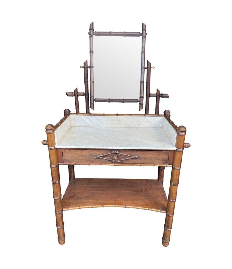 Art Deco Furniture - Bamboo Dressing Table - Ed Butcher - Antique Shop London