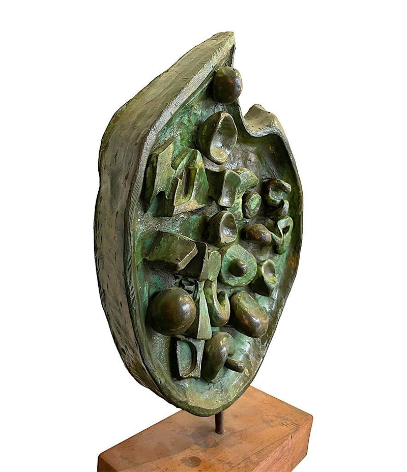 Mid Century Sculpture - Ron Hitchins - Verdigris - 1950s - Antique Shop London