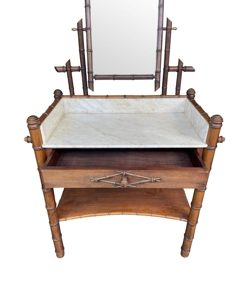 Art Deco Furniture - Bamboo Dressing Table - Ed Butcher - Antique Shop London