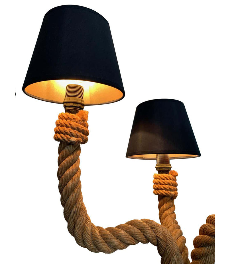  1950S FRENCH RIVIERA ROPE TABLE LAMP BY ADRIEN AUDOUX AND FRIDA MINET