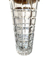 1950S VAL ST LAMBERT CRYSTAL AND GOLD-PLATED COCKTAIL SHAKER AND ICE BUCKET