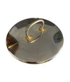 1960S ALDO TURO LACQUERED GOATSKIN ICE BUCKET WITH GILT METAL HANDLE AND TOP