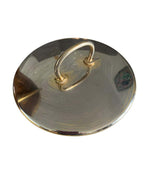 1960S ALDO TURO LACQUERED GOATSKIN ICE BUCKET WITH GILT METAL HANDLE AND TOP
