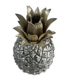 1960S ITALIAN METAL PINEAPPLE ICE BUCKET BY MAURO MANETTI WITH GILT LEAVES