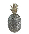 1960S ITALIAN METAL PINEAPPLE ICE BUCKET BY MAURO MANETTI WITH GILT LEAVES