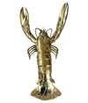 1960S LIFE-SIZE SOLID BRASS LOBSTER SCULPTURE WITH EXQUISITE DETAIL