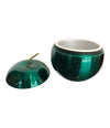 1970S APPLE ICE BUCKET BY DAYDREAM IN ANODISED VIBRANT GREEN WITH BRASS HANDLE