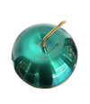 1970S APPLE ICE BUCKET BY DAYDREAM IN ANODISED VIBRANT GREEN WITH BRASS HANDLE