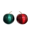 1970S APPLE ICE BUCKET BY DAYDREAM IN ANODISED VIBRANT GREEN WITH BRASS HANDLE