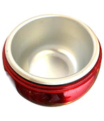 1970S CHERRY ICE BUCKET BY DAYDREAM IN ANODISED VIBRANT RED WITH BRASS HANDLE