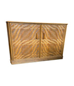 1970s French Riviera Bamboo & Rattan Side Cabinet - Mid Century Furniture - Ed Butcher Antiques