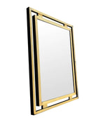 1970S GUY LEFEVRE STYLE GILT METAL CONSOLE AND MATCHING MIRROR