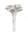 1970S SERGE ROCHE STYLE CAST RESIN AND PLASTER PALM LEAF FLOOR LAMP TORCHIERE