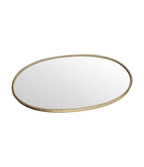 Mid Century Mirror - mid century Italian mirror - mid century oval mirror - brass oval mirror - Ed Butcher Antiques - Antique shop London
