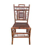 Set of Six 1920s Chinoiserie French Bamboo Dining Chairs - Art Deco Furniture - Ed Butcher Antiques 