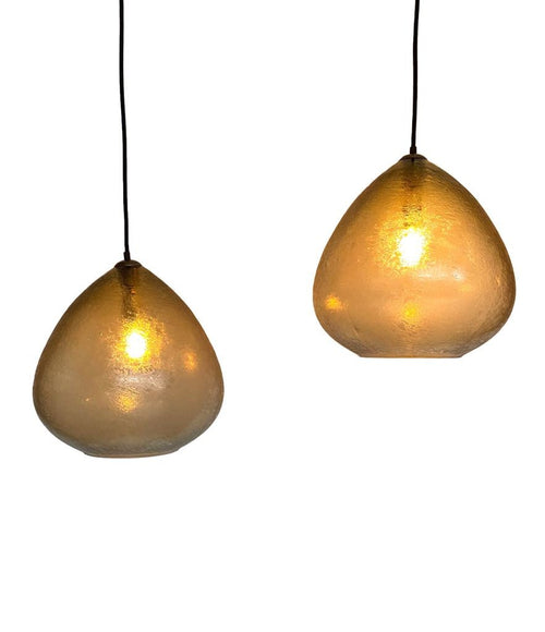 A pair of 1960s Murano glass ceiling lights by Luigi Caccia Dominioni for Azucena