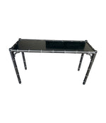 Vintage Console Table - Mid Century Console Table - Chinoiserie Console Table - 1970s - Black lacqured - Ed Butcher - Antique Shop London
