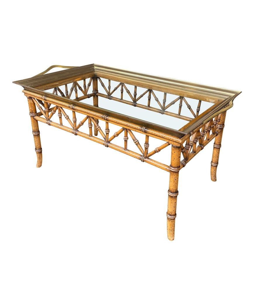 Faux store bamboo table