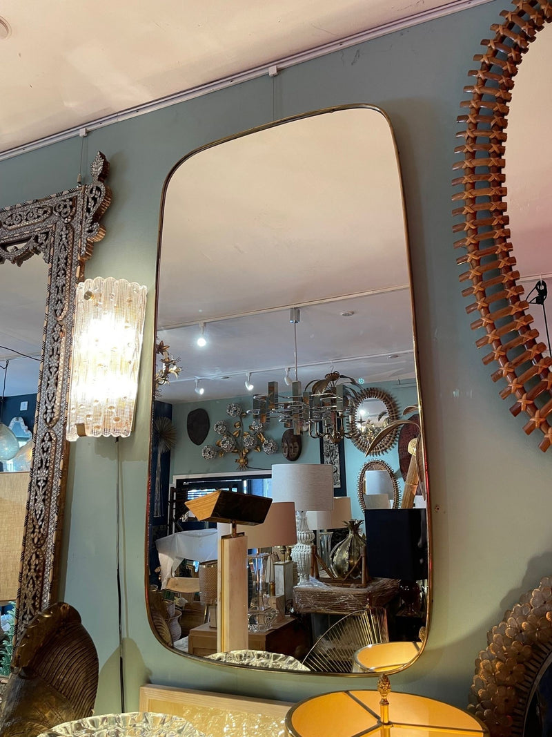 Mid Century Mirror - Shield Mirror - Italian - 1950s - Ed Butcher Antique Shop London