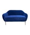 1950s Italian Sofa Blue Velvet - Vintage sofa - Ed Butcher Antiques 