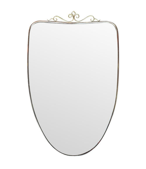 Pair 1960s Italian Shield Mirrors - Mid Century Mirrors - Ed Butcher Antiques