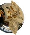 24-CARAT GOLD-PLATED APPLE SHAPED ICE BUCKET WITH DETAILED LEAF HANDLE