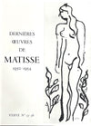 Matisse Femmes et Singes Lithograph blue painted cut outs Printed in 1954 by Mourlot Freres, Paris