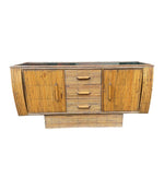 1920s Oak & Bamboo Sideboard - Angaves of Leicestershire - Art Deco Furniture - Ed Butcher Antiques
