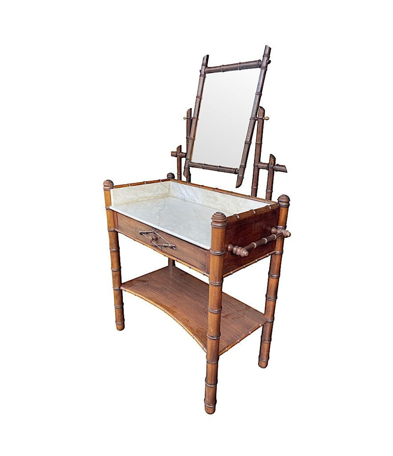 Art Deco Furniture - Bamboo Dressing Table - Ed Butcher - Antique Shop London