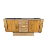 1920s Oak & Bamboo Sideboard - Angaves of Leicestershire - Art Deco Furniture - Ed Butcher Antiques
